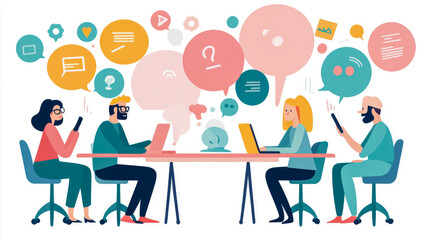 Team Collaboration: Individuals Communicating and Working Together on Projects