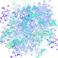 Fototapeta premium An abstract transparent psychedelic wavy liquid splatter design element overlay.