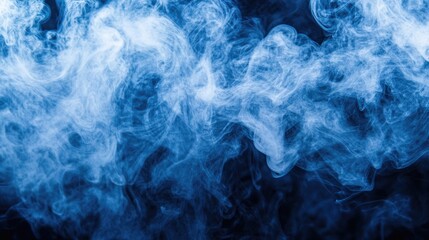 Fototapeta premium A close-up view of smoke on a black background, ideal for use in abstract or futuristic designs