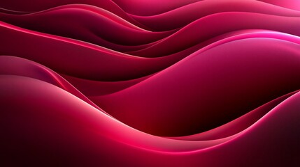Obraz premium Abstract pink and crimson waves background.