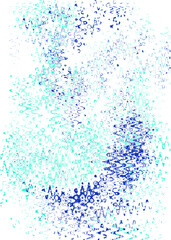 An abstract transparent psychedelic wavy liquid splatter design element overlay.