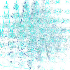 An abstract transparent psychedelic wavy liquid splatter design element overlay.