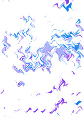 An abstract transparent psychedelic wavy liquid splatter design element overlay.