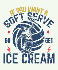 funny volleyball t shirt design vector art illustration graphic template art