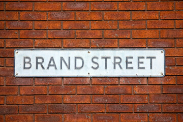 Brand Street in Hitchin, Hertfordshire, UK