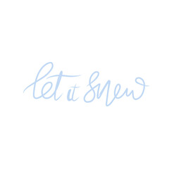 Winter Cute Quote Calligraphy