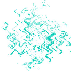 An abstract transparent psychedelic wavy liquid splatter design element overlay.