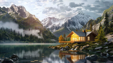 lake in the mountains