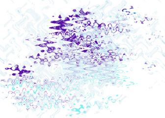 An abstract transparent psychedelic wavy liquid splatter design element overlay.