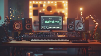 Home Music Studio Setup: Professional Audio Production Workspace