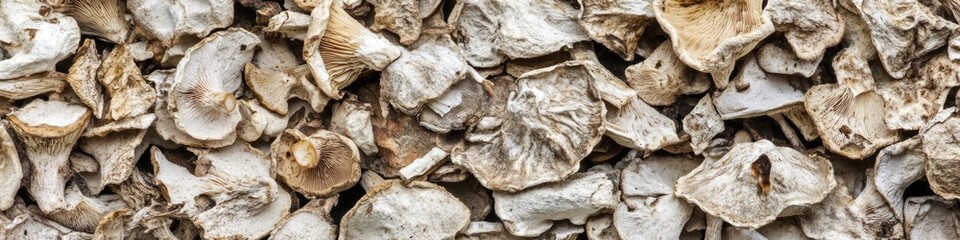 Isolated Dried Mushroom on White Background - A Healthy Natural Food Option