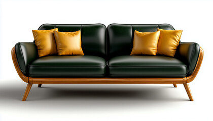 Modern 3D sofa with elegant design and luxurious color scheme