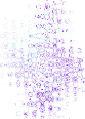 Obraz premium An abstract transparent psychedelic wavy liquid splatter design element overlay.