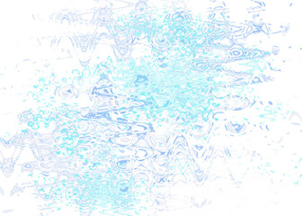 An abstract transparent psychedelic wavy liquid splatter design element overlay.