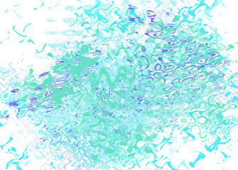An abstract transparent psychedelic wavy liquid splatter design element overlay.