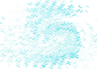 An abstract transparent psychedelic wavy liquid splatter design element overlay.