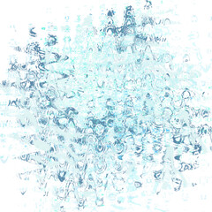 An abstract transparent psychedelic wavy liquid splatter design element overlay.