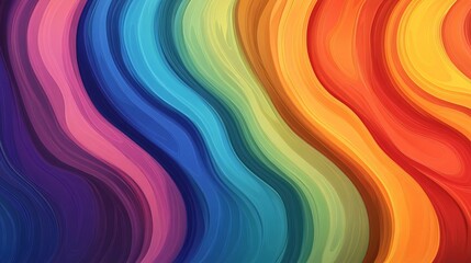 Abstract rainbow wave background.