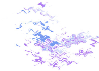 An abstract transparent psychedelic wavy liquid splatter design element overlay.