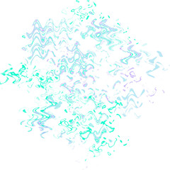 An abstract transparent psychedelic wavy liquid splatter design element overlay.