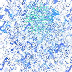 An abstract transparent psychedelic wavy liquid splatter design element overlay.