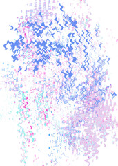 An abstract transparent psychedelic wavy liquid splatter design element overlay.