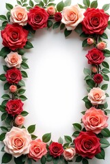 frame of roses