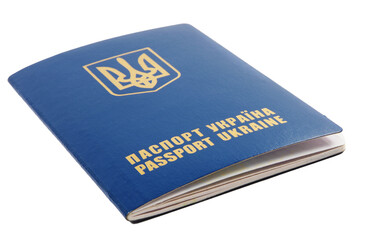 Ukraine passport close up