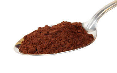 Coffee closeup on the spoon