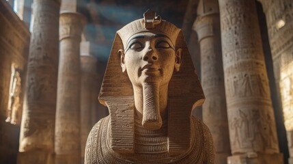 Ancient Egyptian Relic with Divine Symbolism and Historical Significance