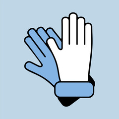Gardening gloves for work isolated vector icon