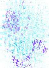 An abstract transparent psychedelic wavy liquid splatter design element overlay.