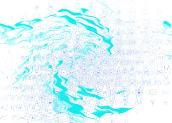 An abstract transparent psychedelic wavy liquid splatter design element overlay.