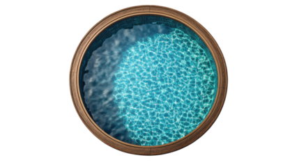Swimming pool on transparent background