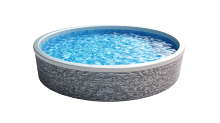 Swimming pool on transparent background