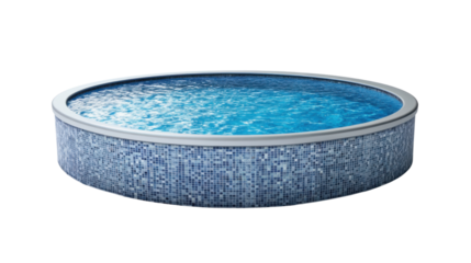 Swimming pool on transparent background