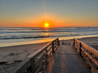 Sunrise over the ocean