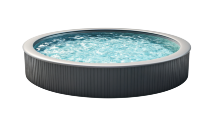 Swimming pool on transparent background