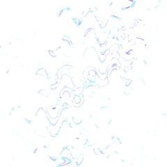 An abstract transparent psychedelic wavy liquid splatter design element overlay.