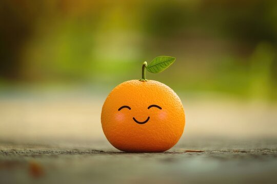 A vibrant orange with a smiley face drawn on it, great for illustrations and designs