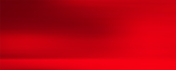 Wall interior background, studio and backdrops show products.with shadow from window color Red background