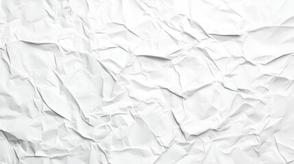 Obraz premium Abstract crumpled white paper texture. Perfect for backgrounds or design elements. High-resolution image.