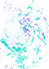 An abstract transparent psychedelic wavy liquid splatter design element overlay.