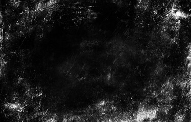 Dark grunge background with rough texture and scratched details.