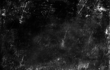 Dark grunge background with rough texture and scratched details.