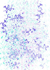 An abstract transparent psychedelic wavy liquid splatter design element overlay.