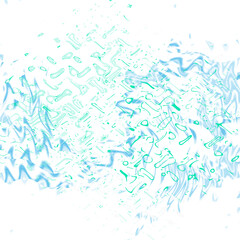 An abstract transparent psychedelic wavy liquid splatter design element overlay.