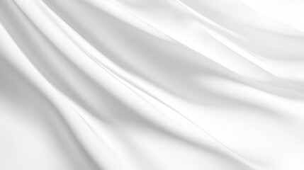 Fototapeta premium Abstract white fabric texture. Soft, flowing folds create a elegant, minimalist background.