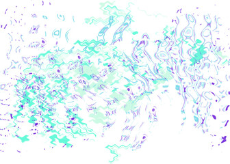 An abstract transparent psychedelic wavy liquid splatter design element overlay.