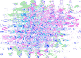 An abstract transparent psychedelic wavy liquid splatter design element overlay.